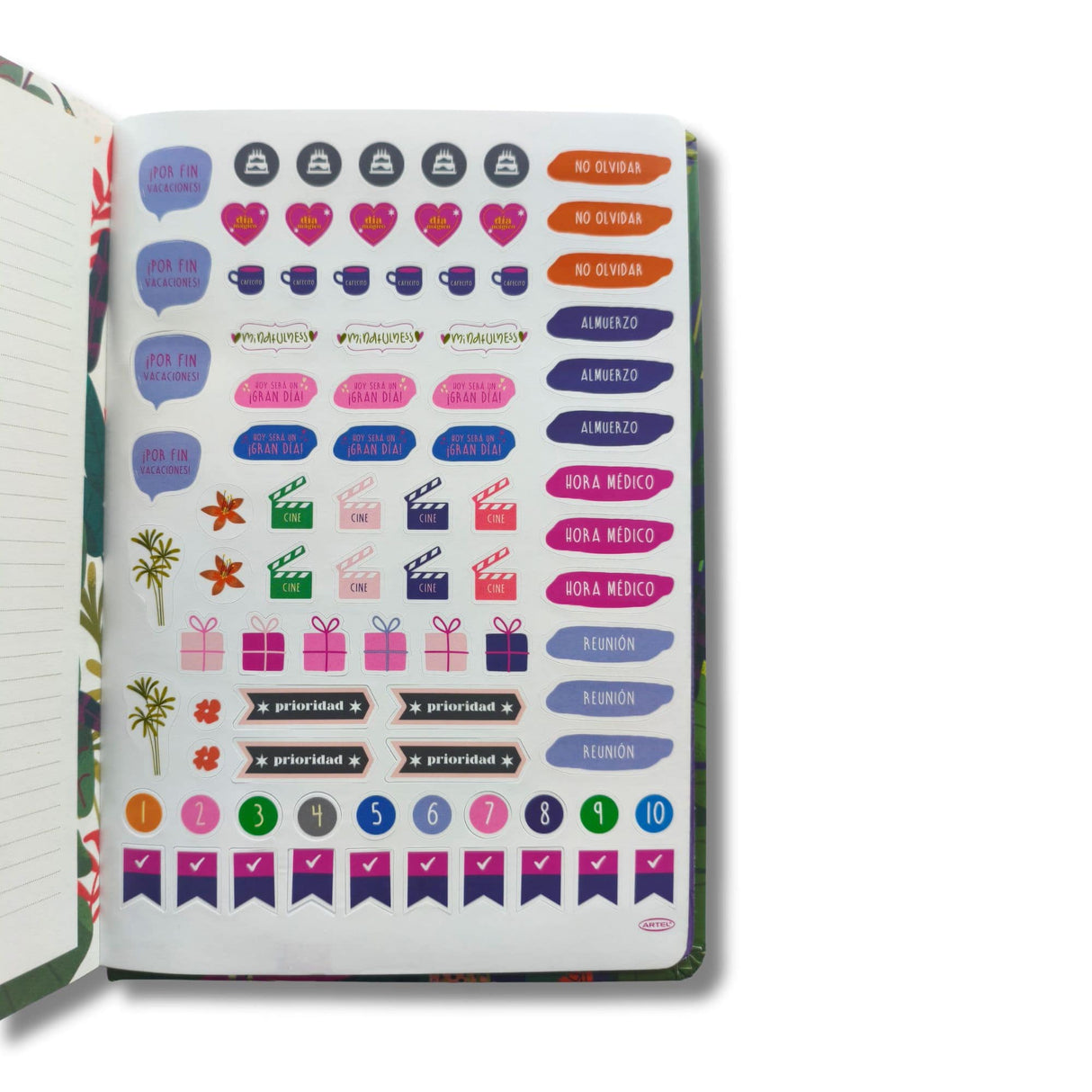 Artel - Agenda 2026 Diaria Jungla Tropical