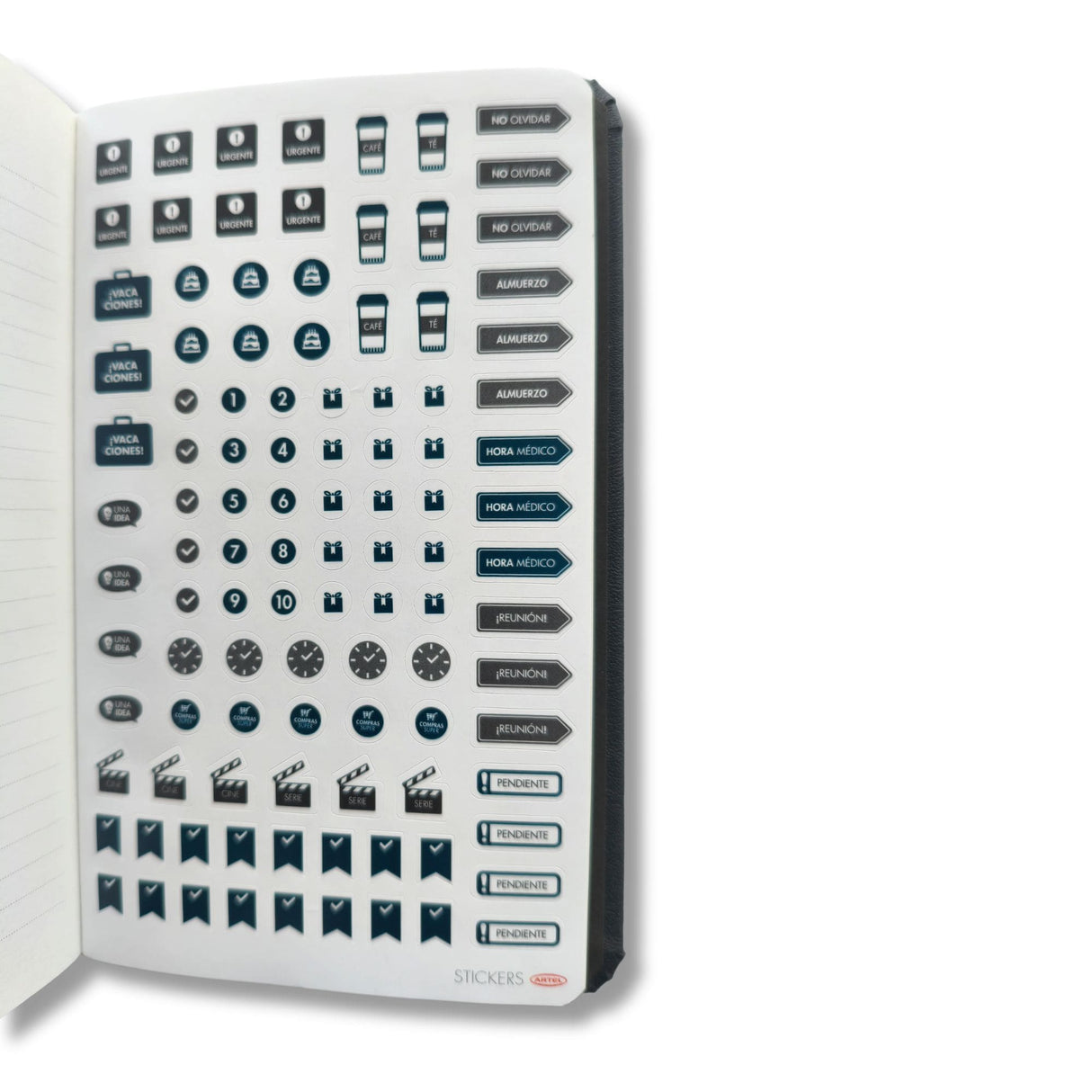 Artel - Agenda 2026 Semanal A6 Negra