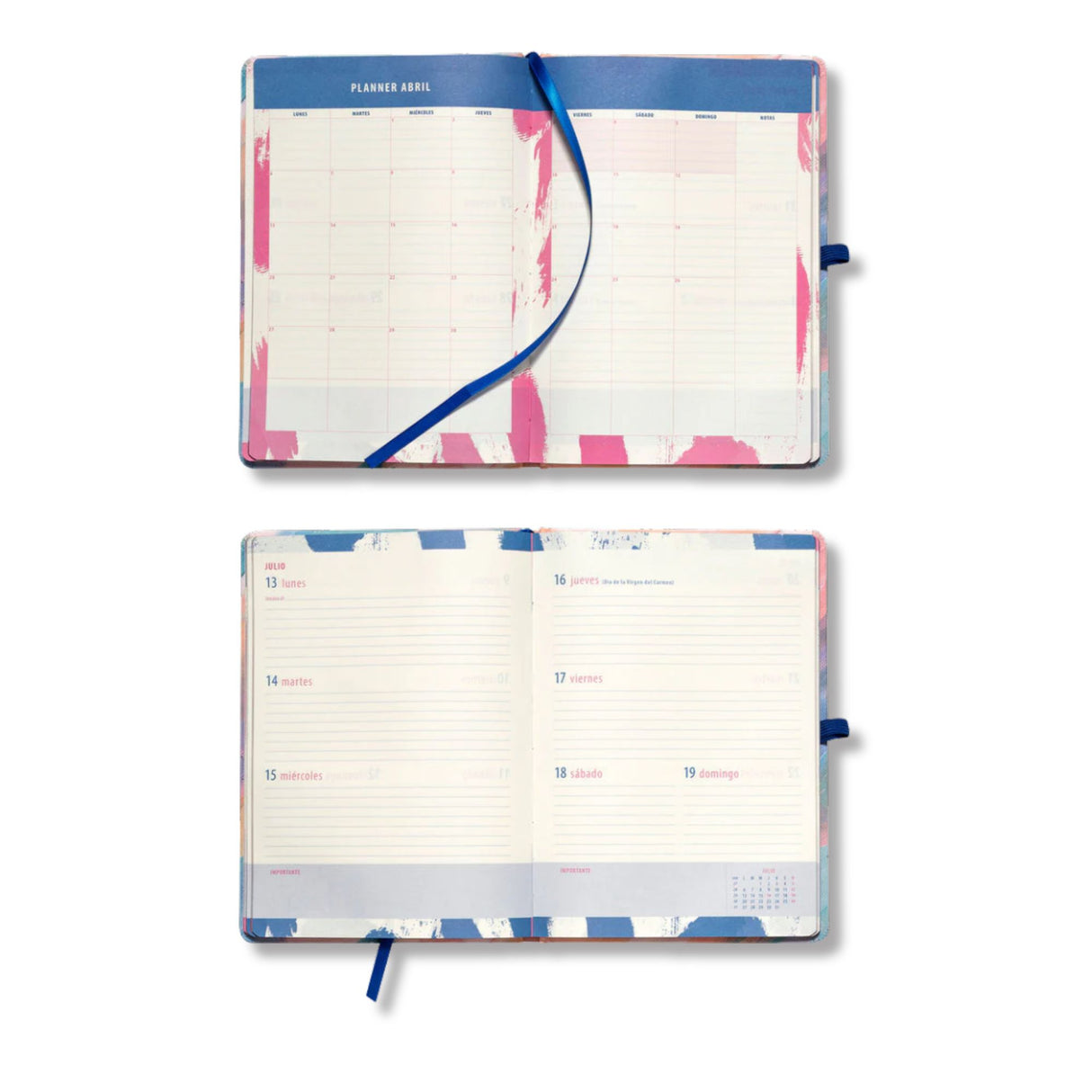 Artel - Agenda 2026 Semanal Blue & Rose