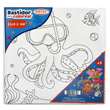 Artel - Bastidor para Colorear 25 x 25 cm Diseño Aleatorio Bajo el Mar