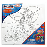 Artel - Bastidor para Colorear 25 x 25 cm Diseño Aleatorio Bajo el Mar