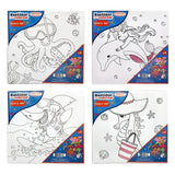 Artel - Bastidor para Colorear 25 x 25 cm Diseño Aleatorio Bajo el Mar