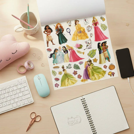Artel - Block de Stickers Reutilizables Disney Princesa