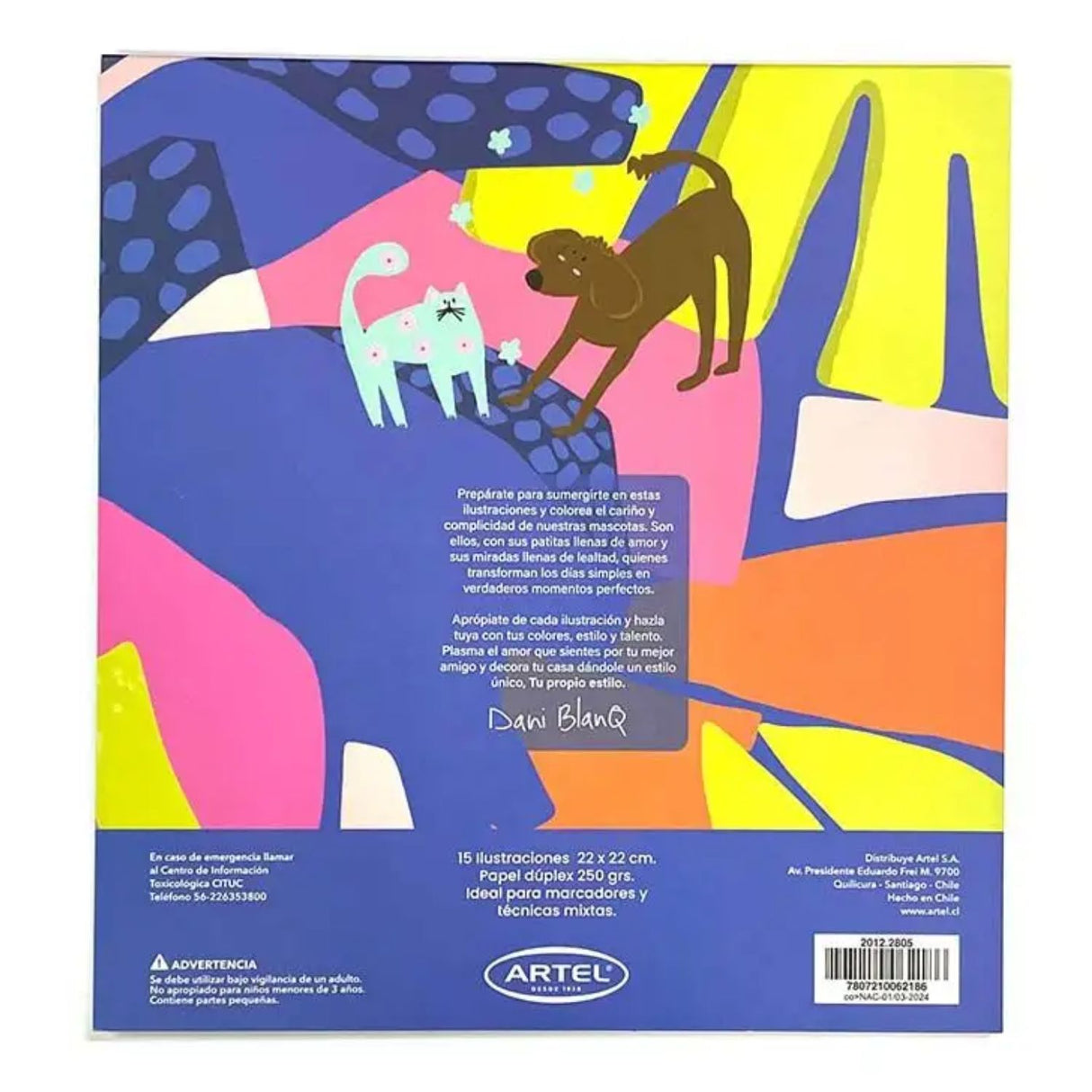 Artel - Block para Colorear Momentos Perfectos x Dani Blanq