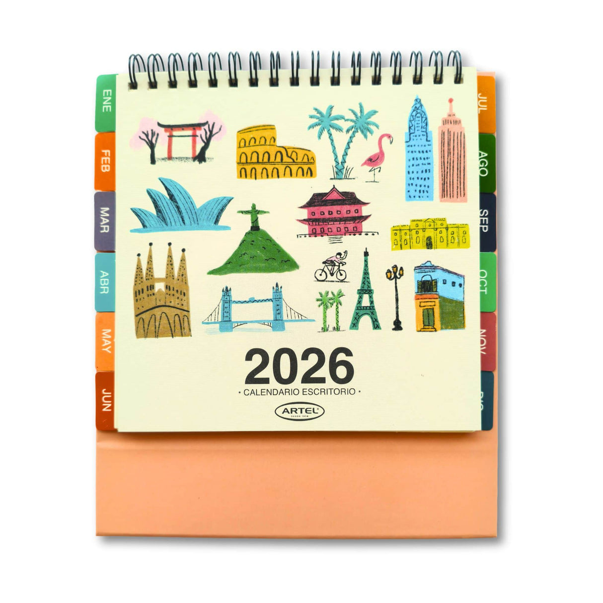 Artel - Calendario 2026 Escritorio Ciudades