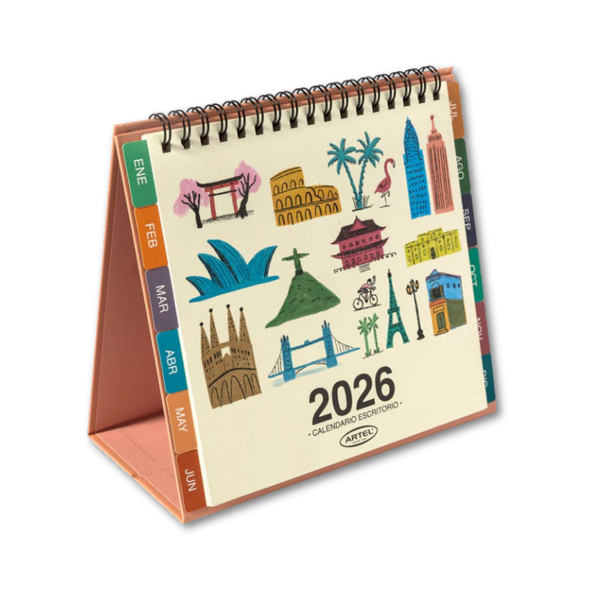 Artel - Calendario 2026 Escritorio Ciudades