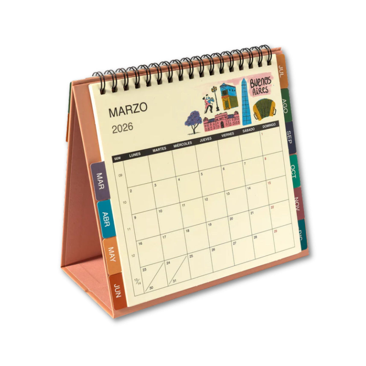 Artel - Calendario 2026 Escritorio Ciudades