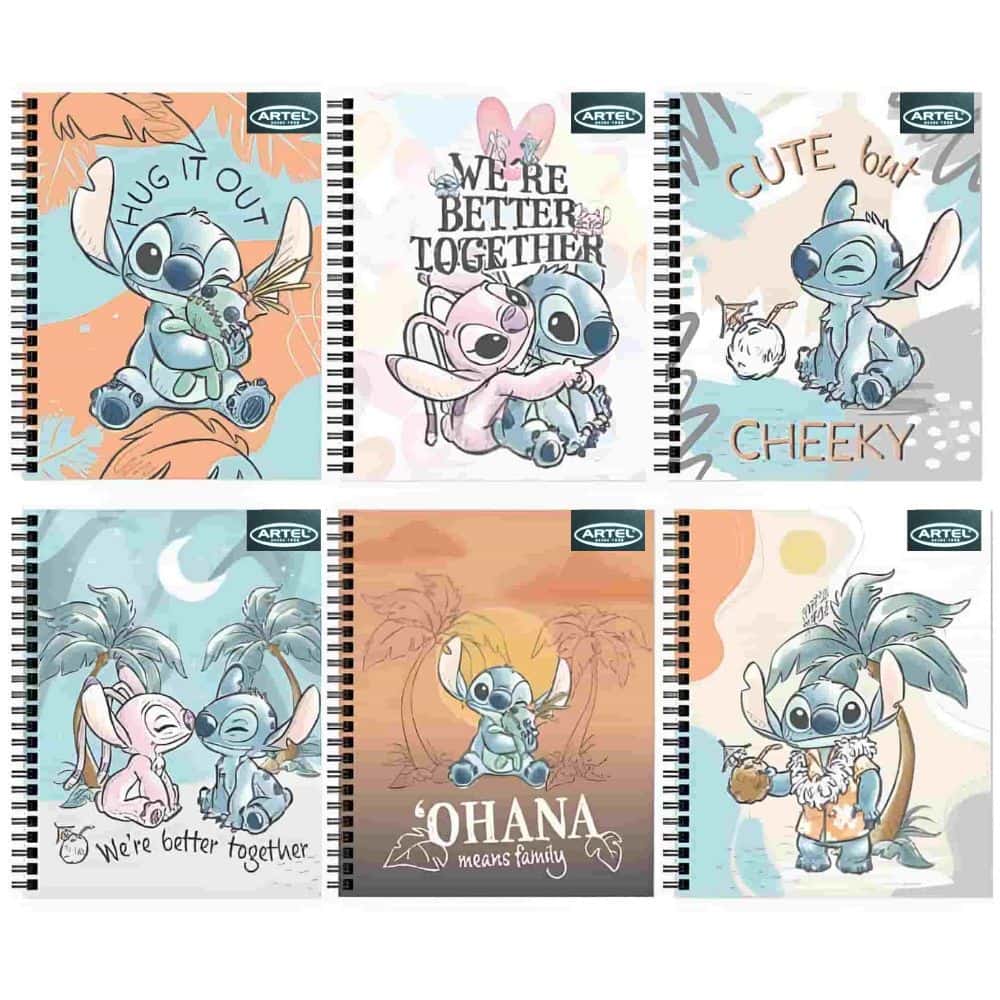 Artel - Cuaderno Universitario Disney 100 hojas 7 mm Stitch