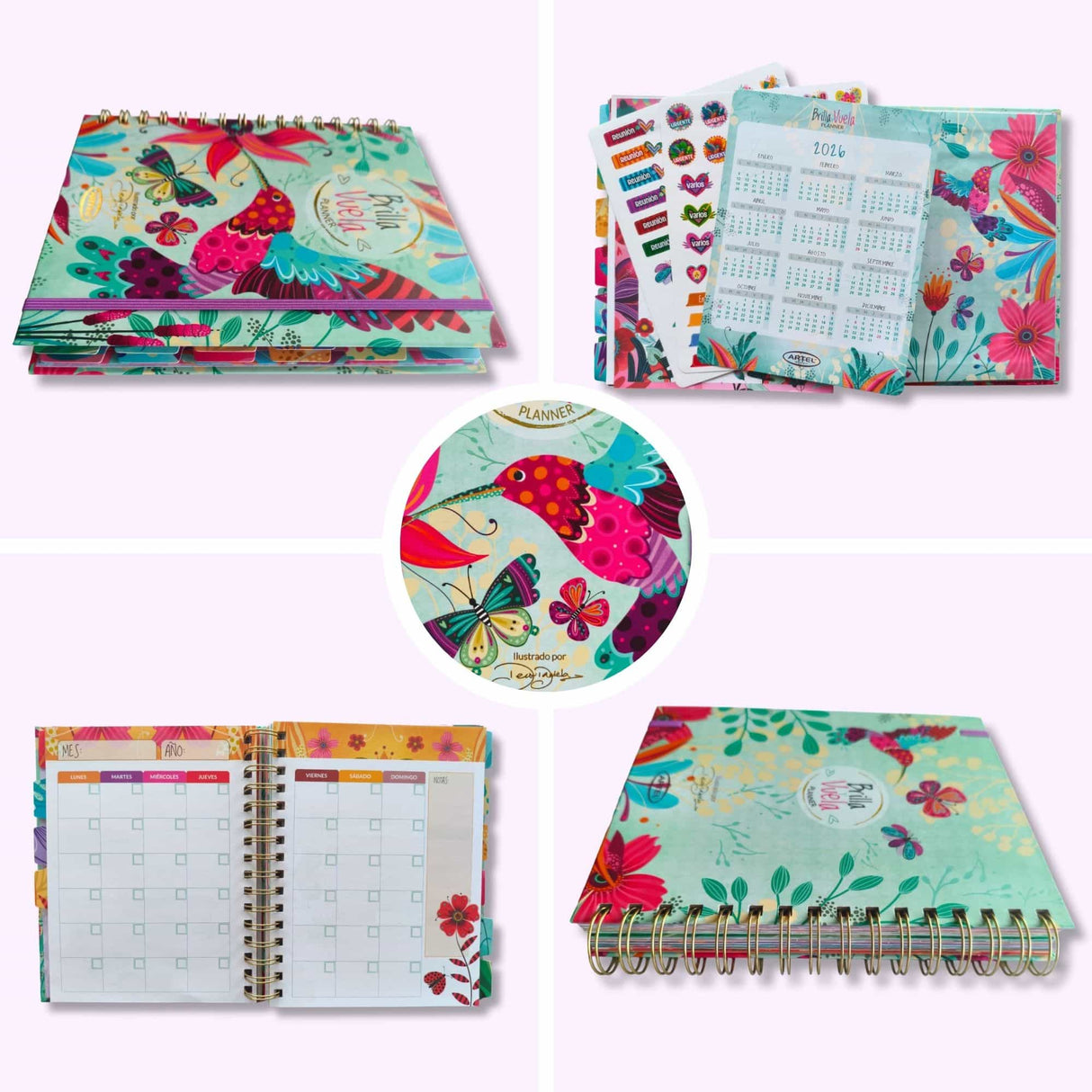 Artel - Planner 12 Meses Brilla y Vuela Deco Daniela