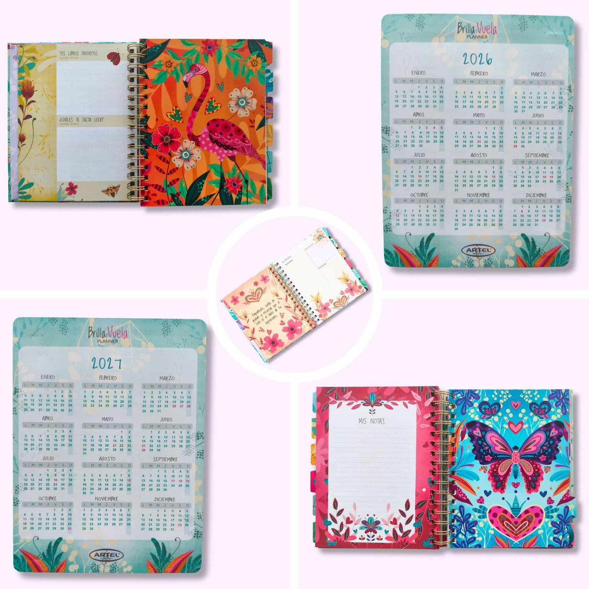 Artel - Planner 12 Meses Brilla y Vuela Deco Daniela