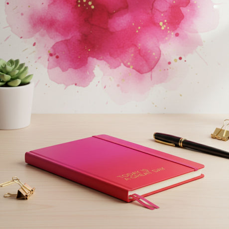 Artel - Planner 12 Meses Empastado Rosa Degradé