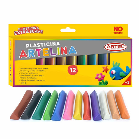Artel - Set 12 Plasticinas Artelina Colores