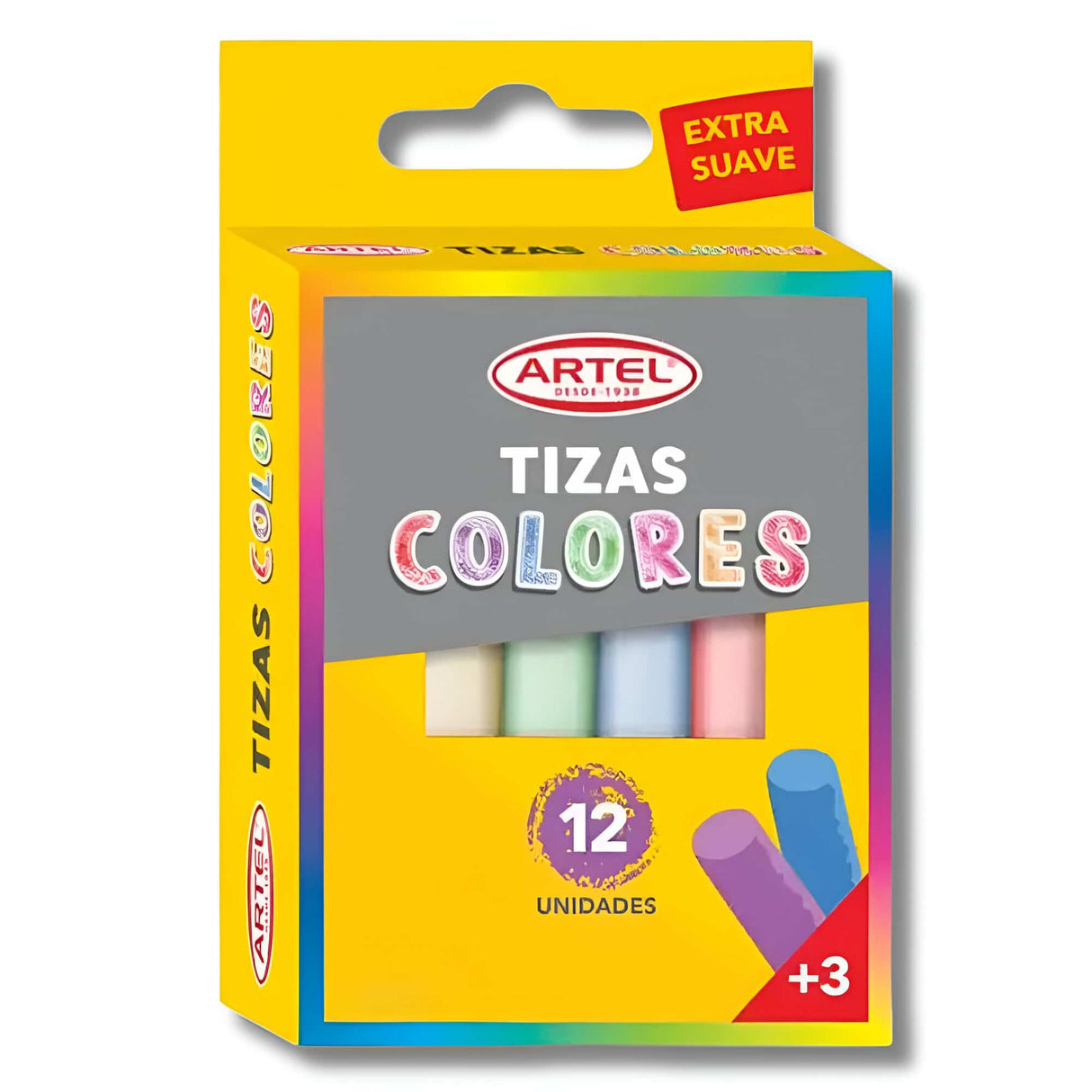 Pack 12 Tizas de Colores Artel – Dibu Chile