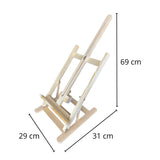 Atril Sobremesa de Madera de Pino con Altura de Soporte Ajustable