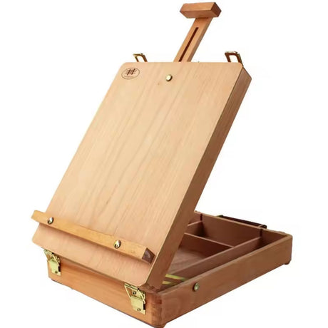 Caja Organizadora de Madera Tipo Maletín con Caballete 32 x 24 cm