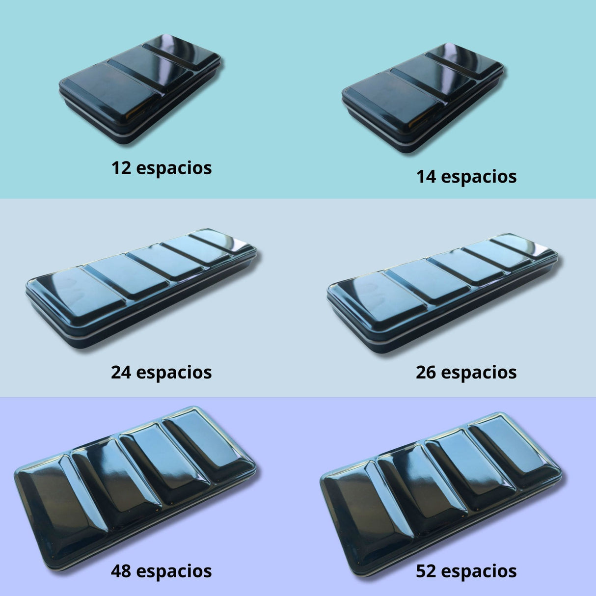 Caja Vacía Metálica para Acuarelas