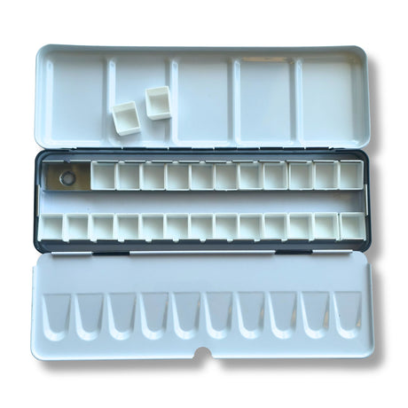 Caja Vacía Metálica para Acuarelas