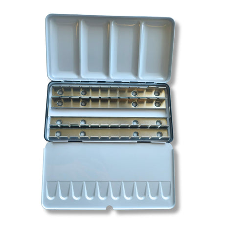 Caja Vacía Metálica para Acuarelas