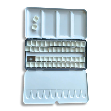 Caja Vacía Metálica para Acuarelas