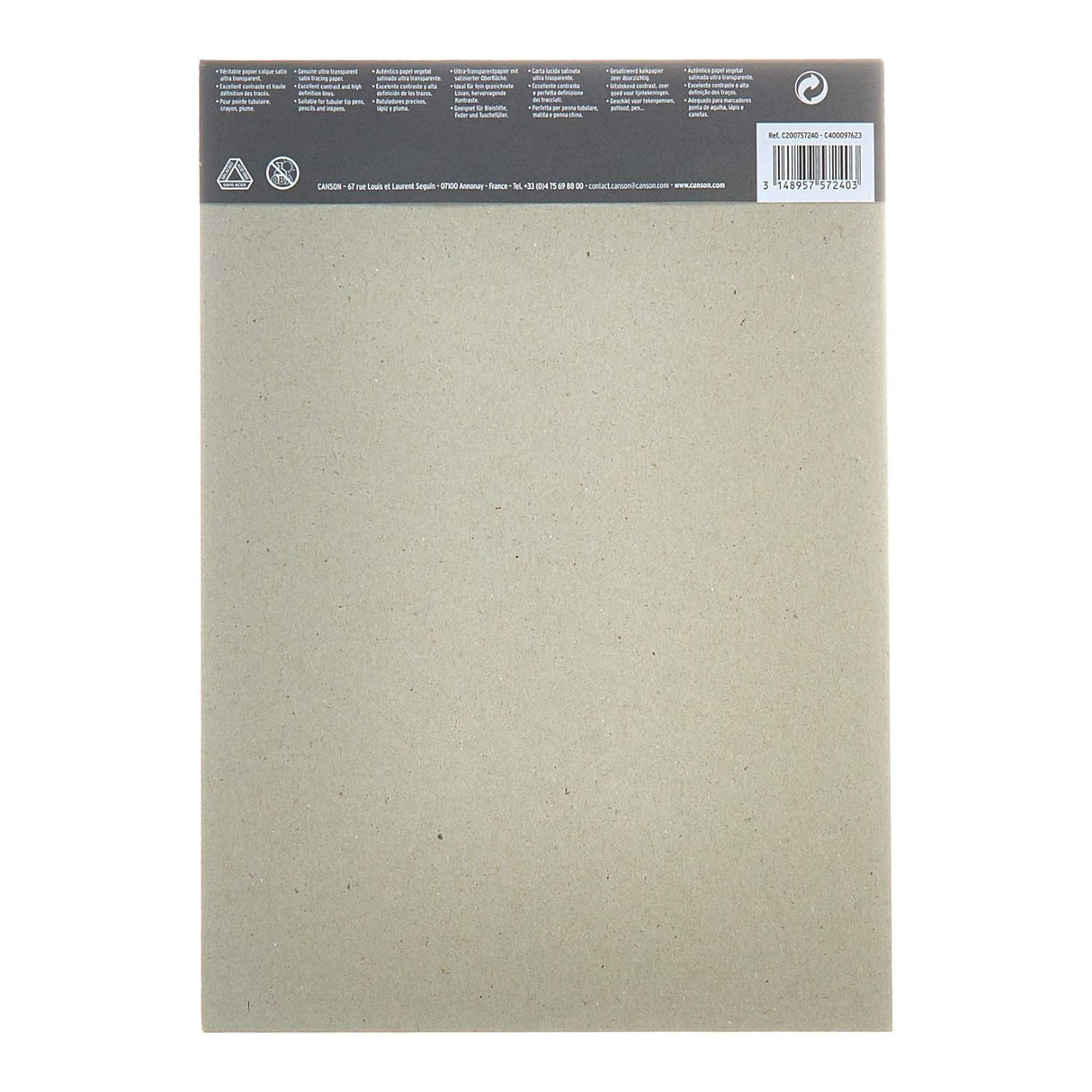 Canson - Block Papel Vegetal para Calcar 21 x 29 cm 50 Hojas