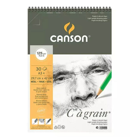 Canson C a Grain - Croquera Sketch 30 Hojas, 125 g/m2