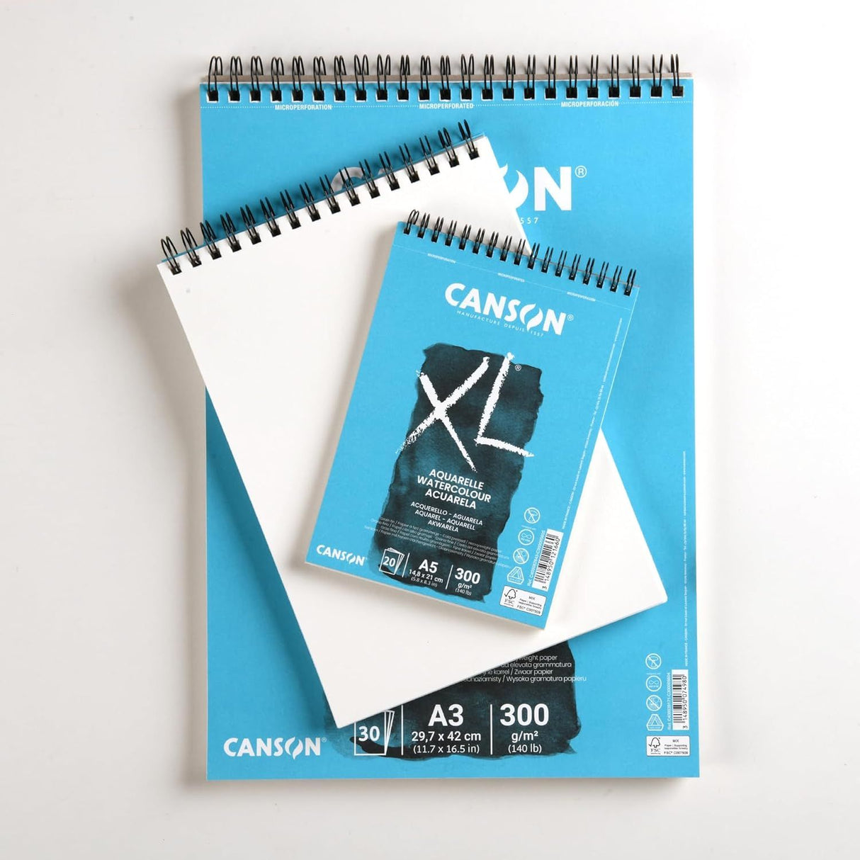 Canson XL - Croquera para Acuarela Aquarelle 300 g/m2