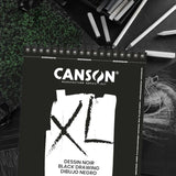 Canson XL - Croquera Dessin Noir Papel Negro 150 g/m2