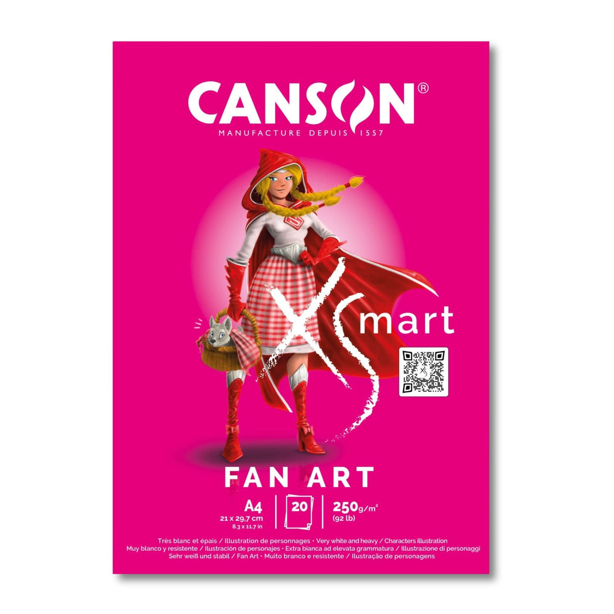 Canson XSmart - Block Fan Art A4 20 hojas 250 g/m2