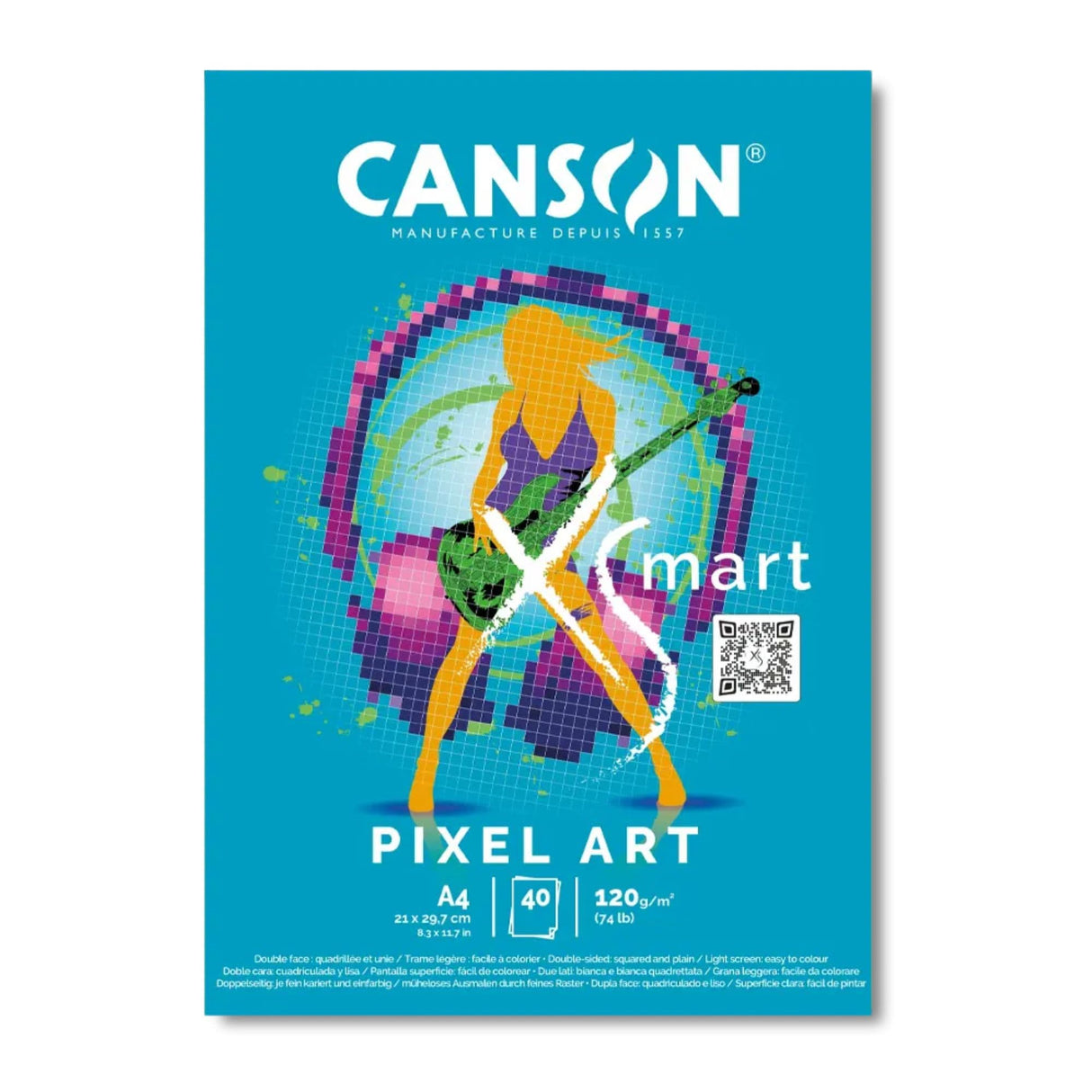 Canson XSmart - Block Pixel Art A4 40 hojas 120 g/m2