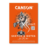 Canson XSmart - Block Sketch & Notes A4 50 hojas 90 g/m2