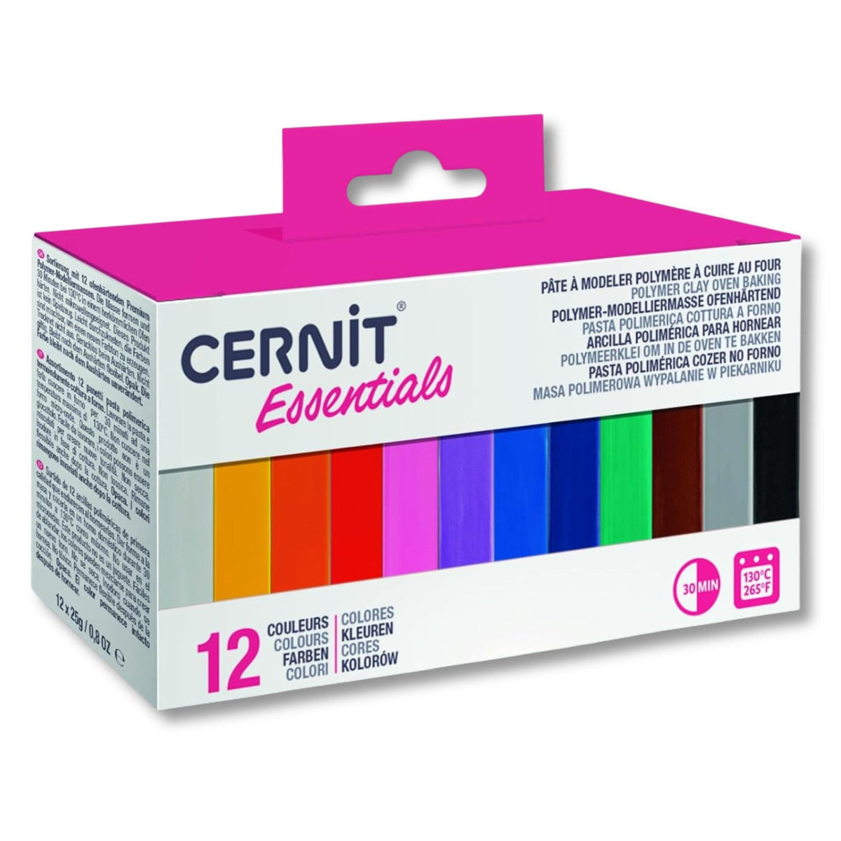 Cernit - Set 12 Arcillas Poliméricas Essentials 25 g