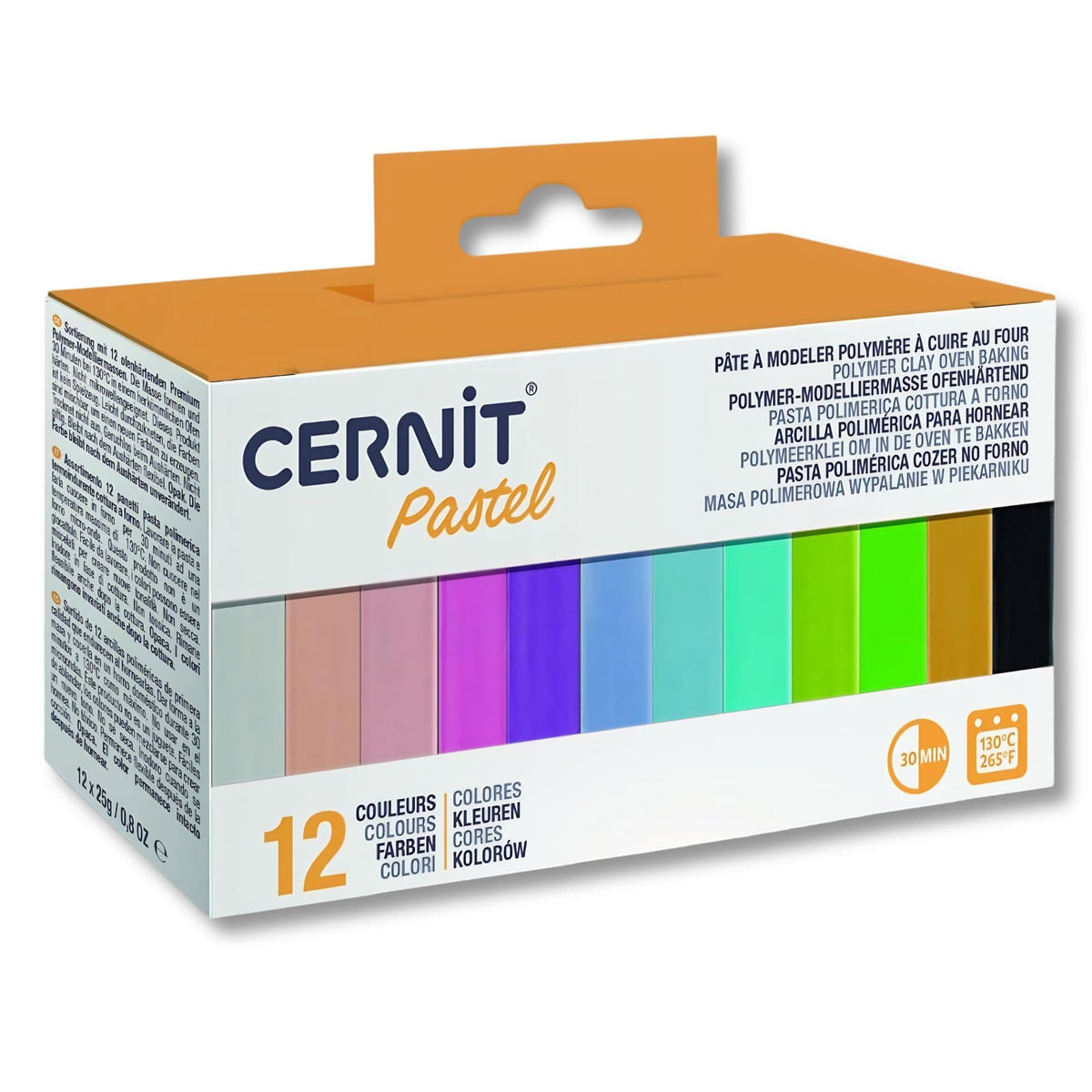 Cernit - Set 12 Arcillas Poliméricas Pastel 25 g