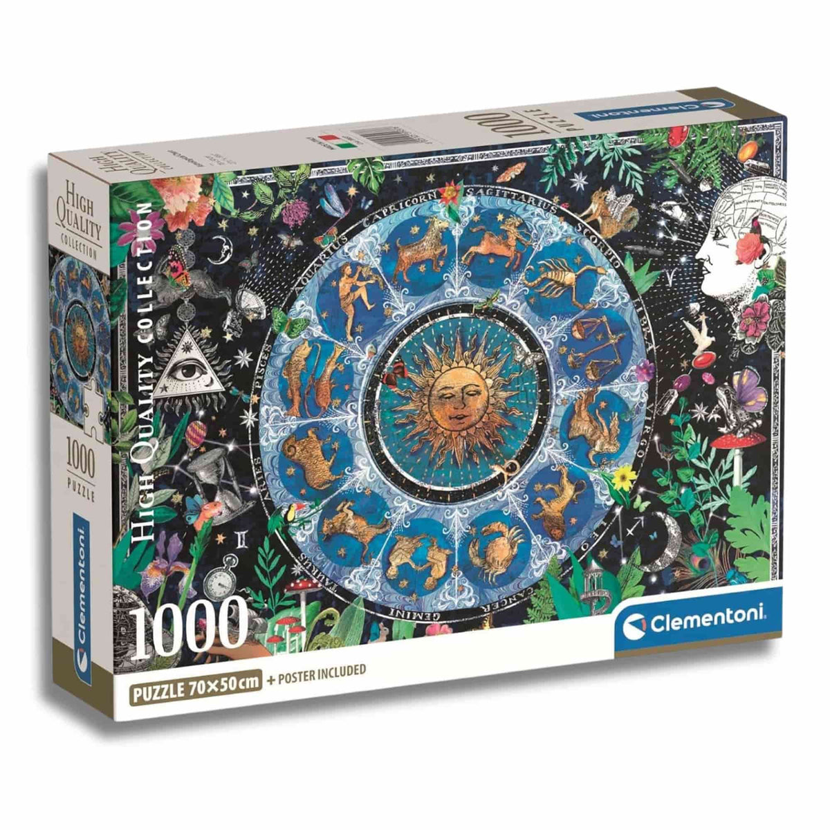Clementoni - Puzzle 1000 Piezas Compact Astrological Chart 2025 High Quality Collection