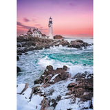 Clementoni - Puzzle 1000 Piezas Compact Furst Snow At Portland Head High Quality Collection