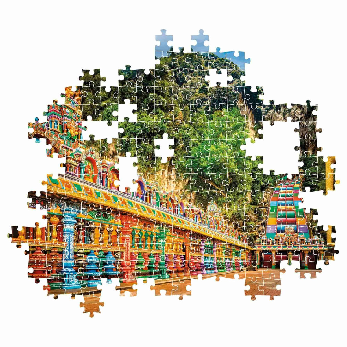 Clementoni - Puzzle 1000 Piezas Compact Painted Batu Caves High Quality Collection
