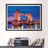 Clementoni - Puzzle 1000 Piezas Compact Tower Bridge At Night High Quality Collection