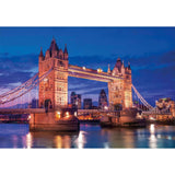 Clementoni - Puzzle 1000 Piezas Compact Tower Bridge At Night High Quality Collection