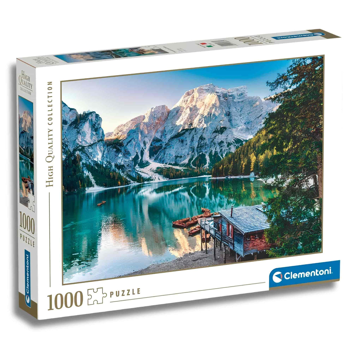 Clementoni - Puzzle 1000 Piezas Emerald Lake Braies High Quality Collection