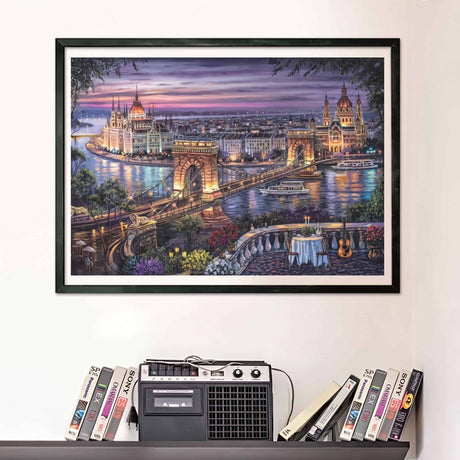 Clementoni - Puzzle 1000 Piezas Lights of the Danube High Quality Collection