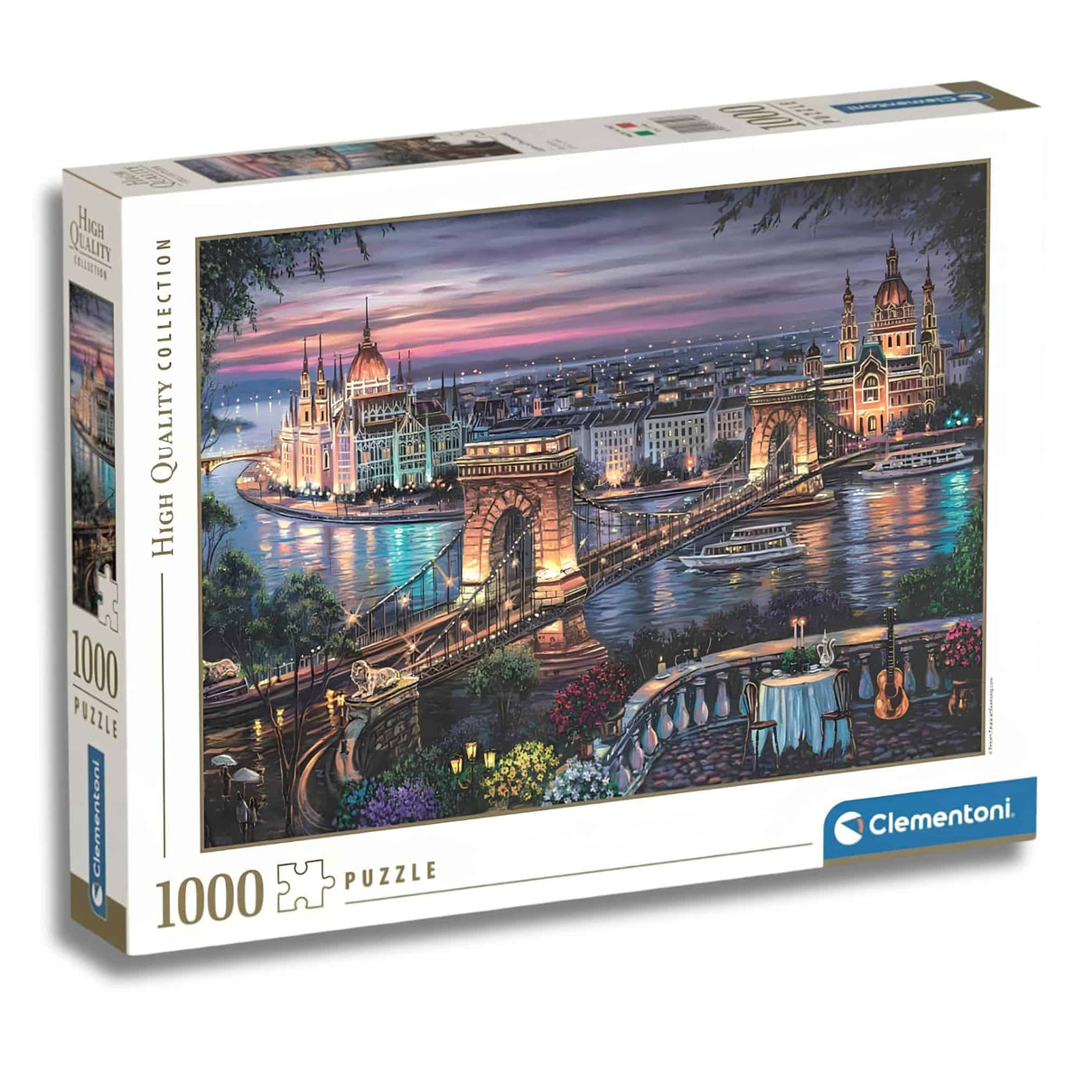 Clementoni - Puzzle 1000 Piezas Lights of the Danube High Quality Collection
