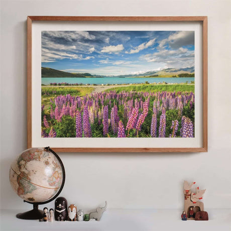 Clementoni - Puzzle 1500 Piezas Compact Lupins at Lake Tekapo High Quality Collection
