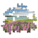 Clementoni - Puzzle 1500 Piezas Compact Lupins at Lake Tekapo High Quality Collection