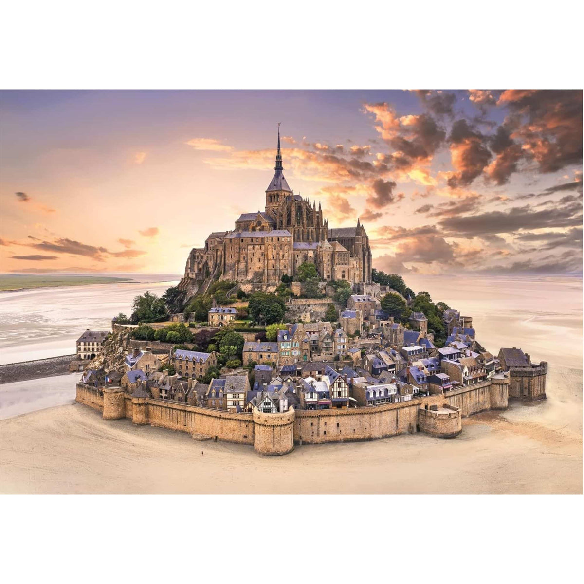 Clementoni - Puzzle 1500 Piezas Compact The Mont Saint-Michel Rising High Quality Collection