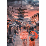 Clementoni - Puzzle 500 Piezas Compact Evening In Kyoto High Quality Collection