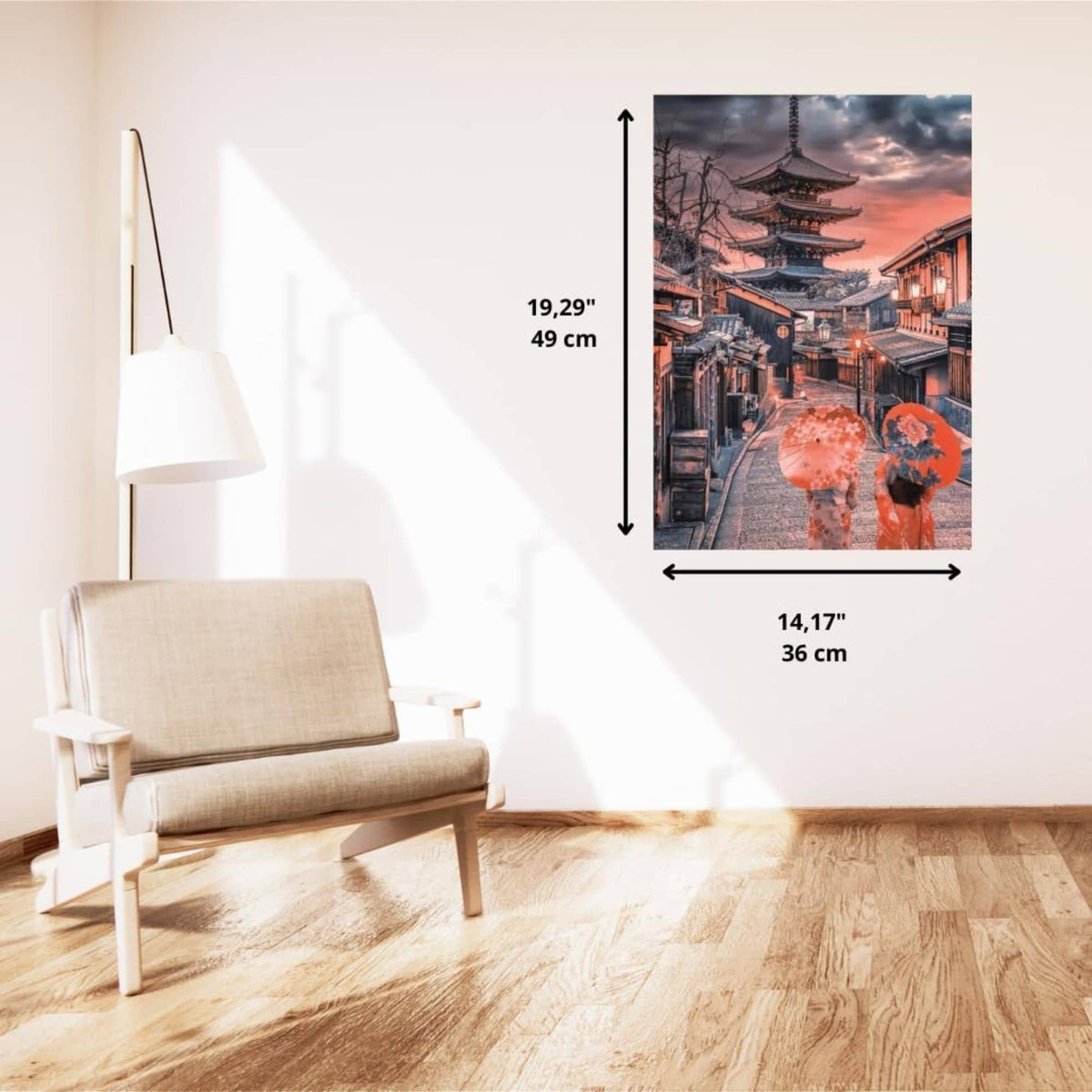 Clementoni - Puzzle 500 Piezas Compact Evening In Kyoto High Quality Collection