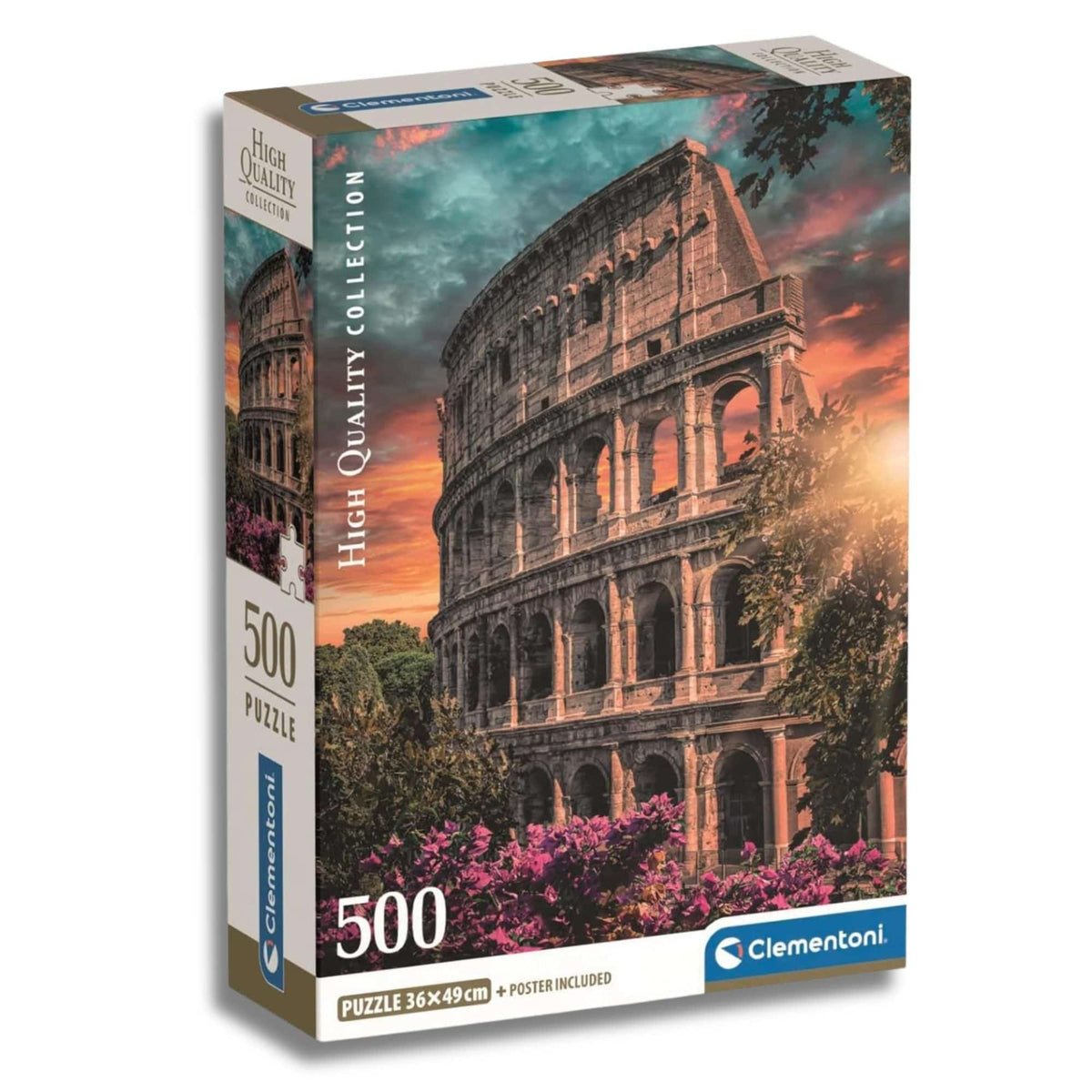 Clementoni - Puzzle 500 Piezas Compact Flavian Amphitheatre High Quality Collection