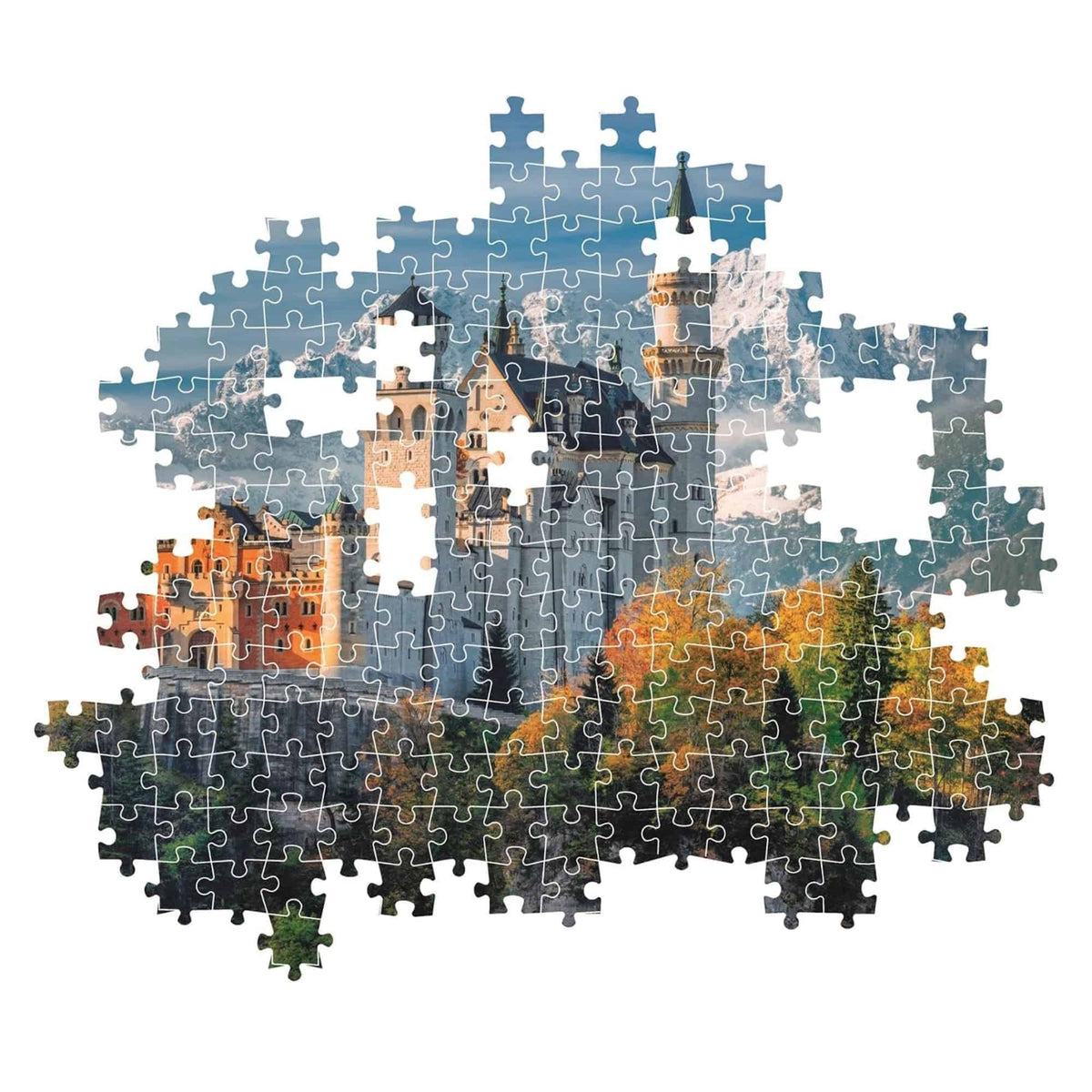 Clementoni - Puzzle 500 Piezas Compact Neuschwanstein Castle High Quality Collection