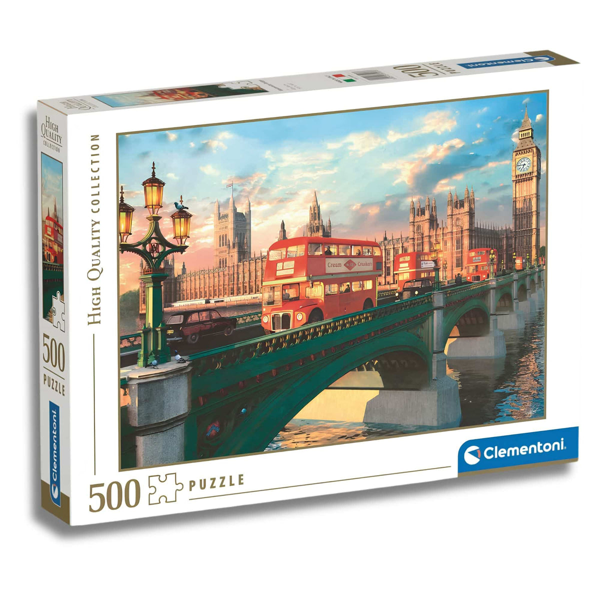 Clementoni - Puzzle 500 Piezas Westminster Bridge 2025 High Quality Collection