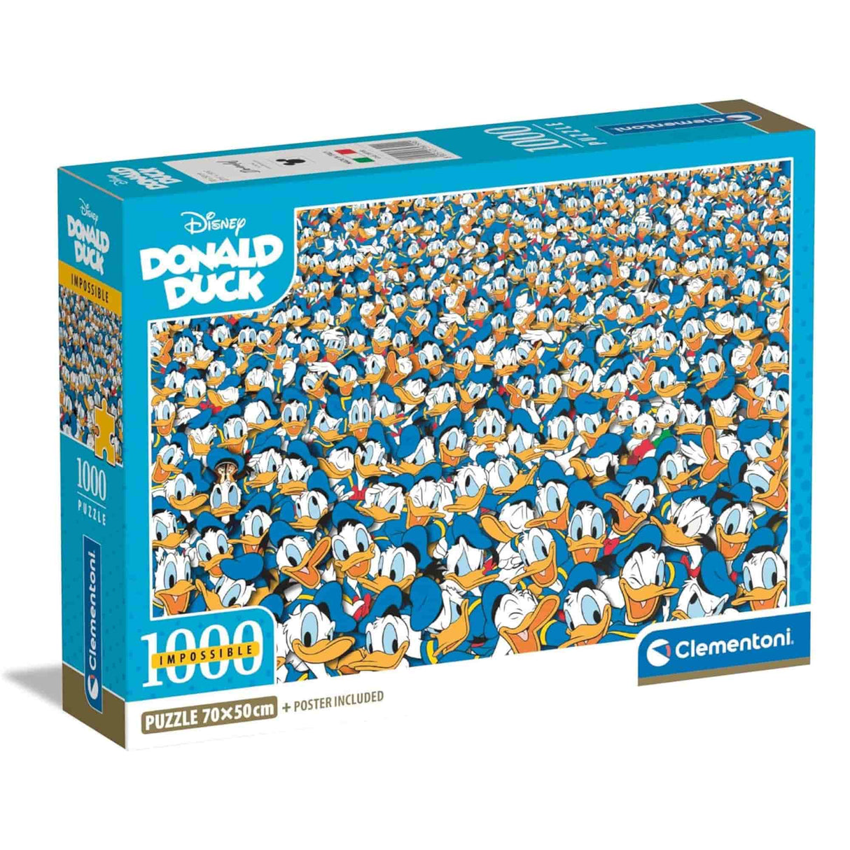 Clementoni - Puzzle 1000 Piezas Disney Donald Duck Impossible
