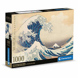 Clementoni - Puzzle 1000 Piezas La Gran Ola de Kanagawa High Quality Collection